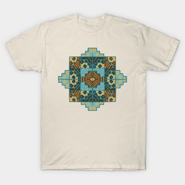 Chacana Azul Mar T-Shirt by ElsaDesign